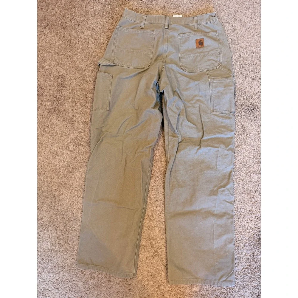 Carhartt B11-DES Mens Work Dungaree Pants Desert 33x34 Gorpcore‎ Outdoor Utility